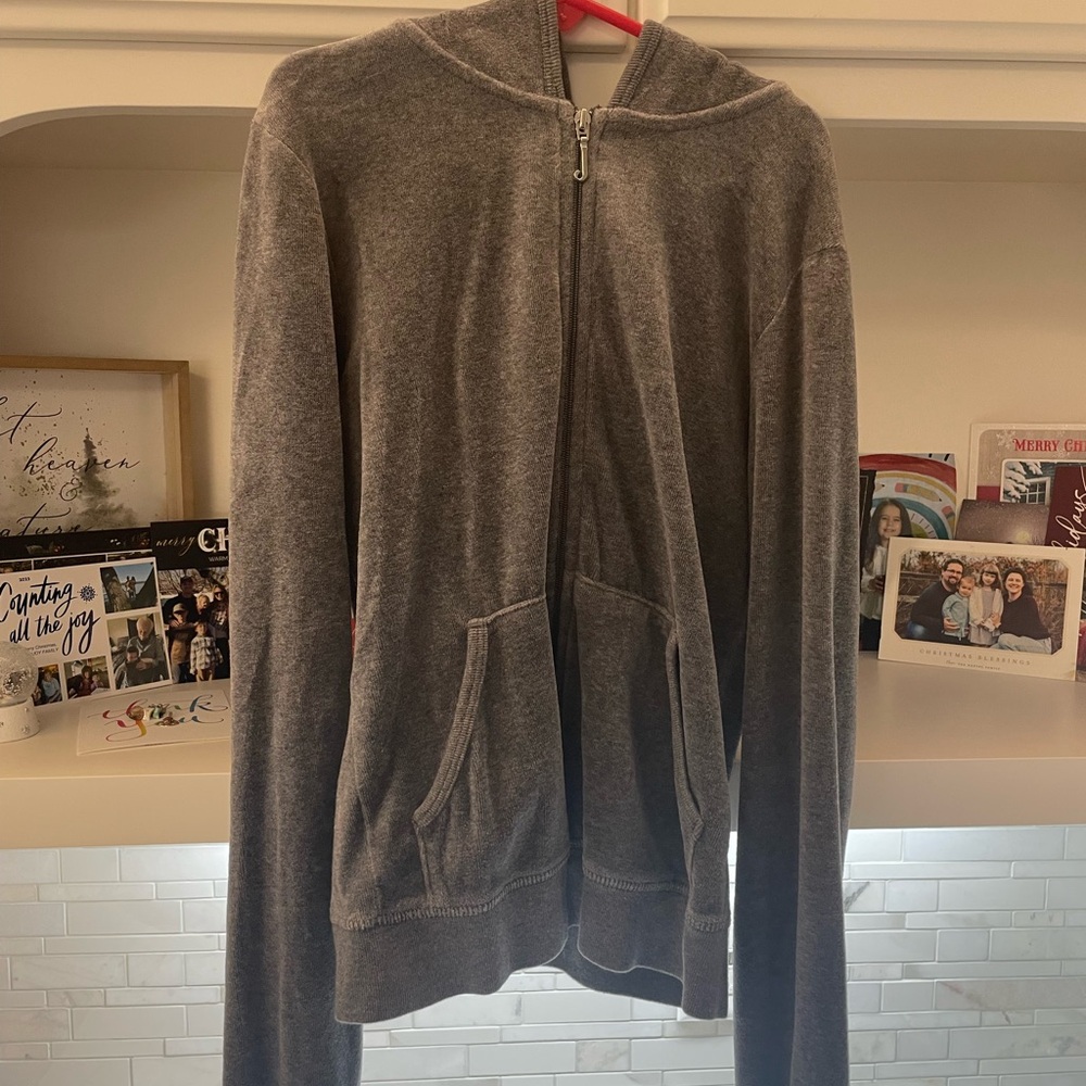 Juicy Couture Women’s Dark Purple and Grey Zip-Up Sweater Bundle 2 Size Small - Picture 4 of 6